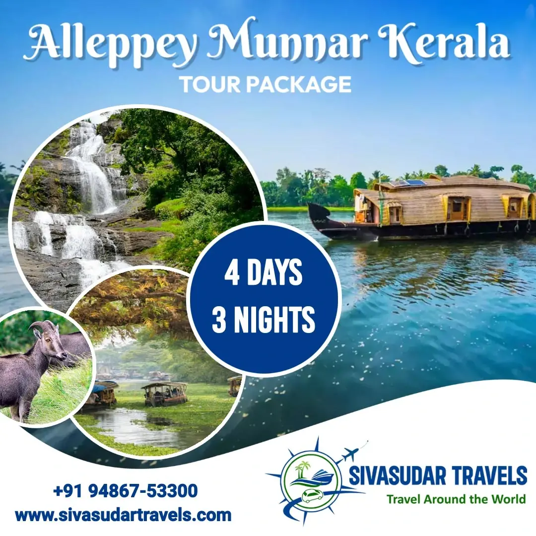 Alleppey Munnar Kerala Tour Package