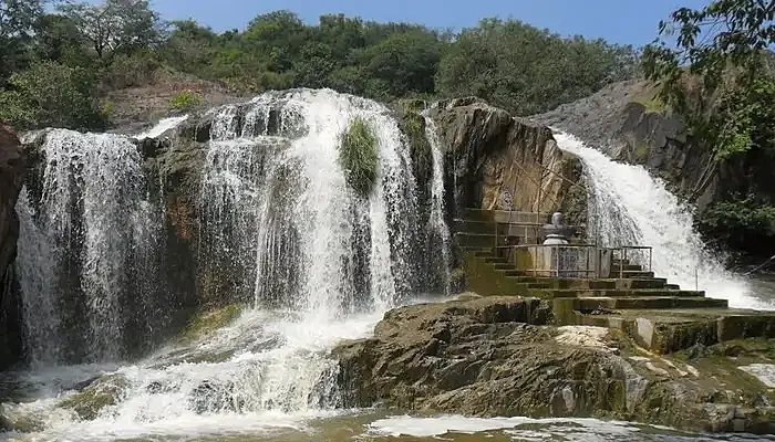 a waterfall in Vellore