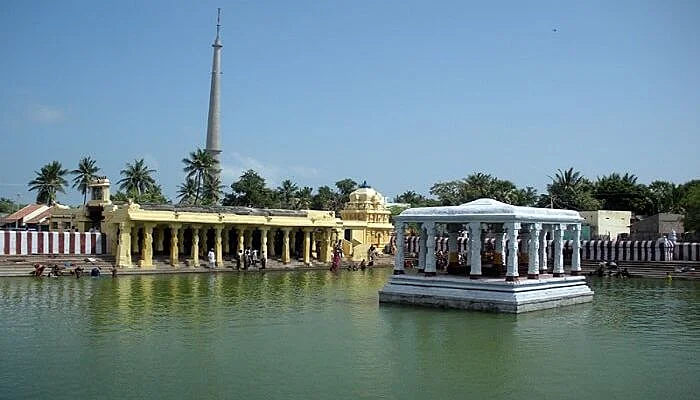 famous sacred pond near Lakshamana temple famous sacred pond near Lakshamana temple