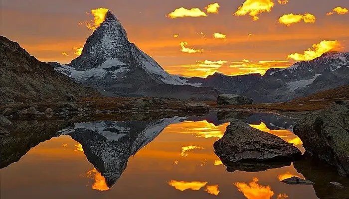 A mesmerising sunset at the The Matterhorn