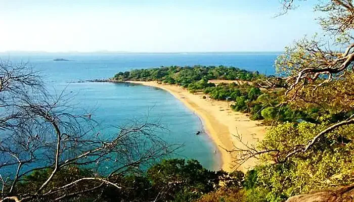 The beautiful beach at Trincomalee in Sri Lanka