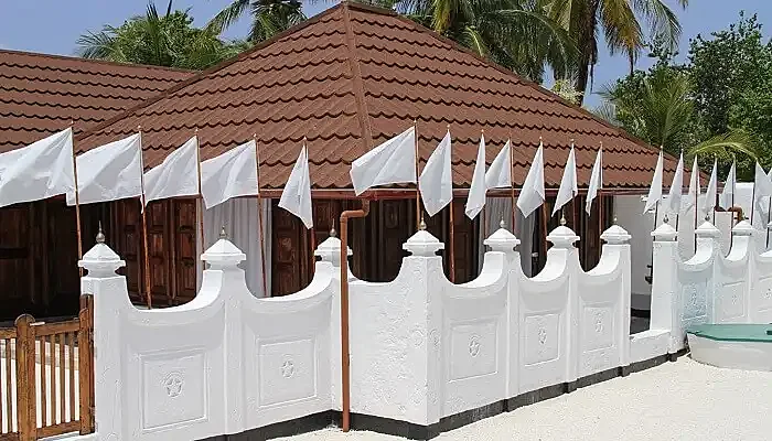 The buildings of heritage Utheemu Ganduvaru palace