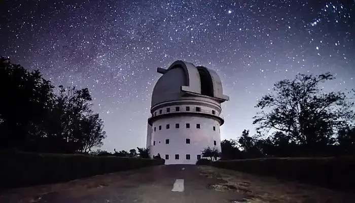 an observatory at night